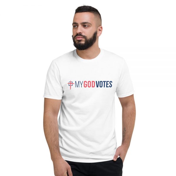 My God Votes : Short-Sleeve T-Shirt (White)