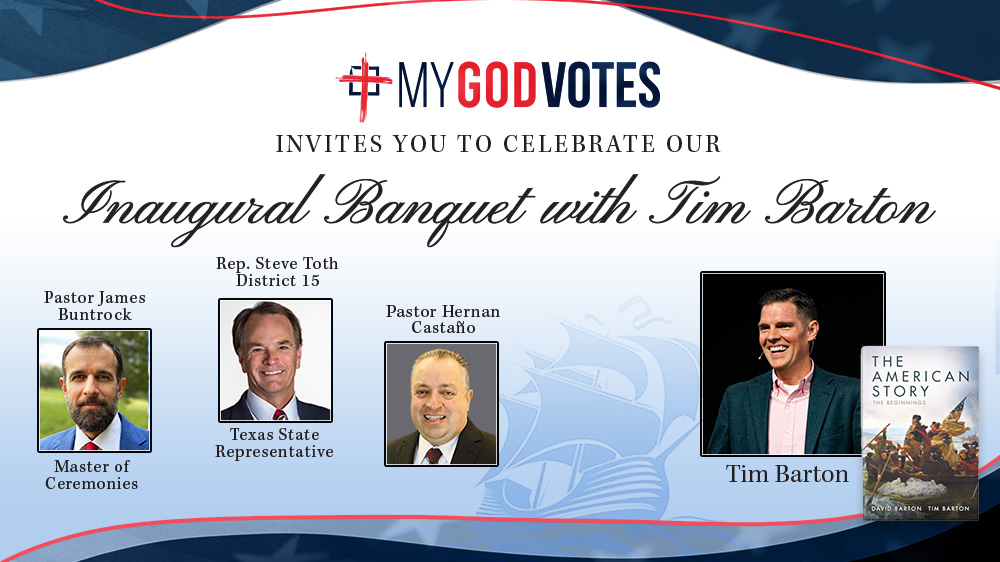 My God Votes Inaugural Banquet with Tim Barton